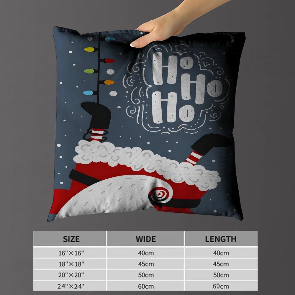 Merry Christmas Pillow Anime Pillow Sofa Bed Head Pillow Cover Cushion Cover 45x45 Cm Fashion