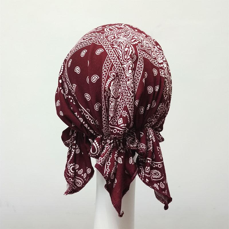 White Pirate Tricorne Bandana Chemotherapy Cap - Thin, Breathable, Adult Headwrap