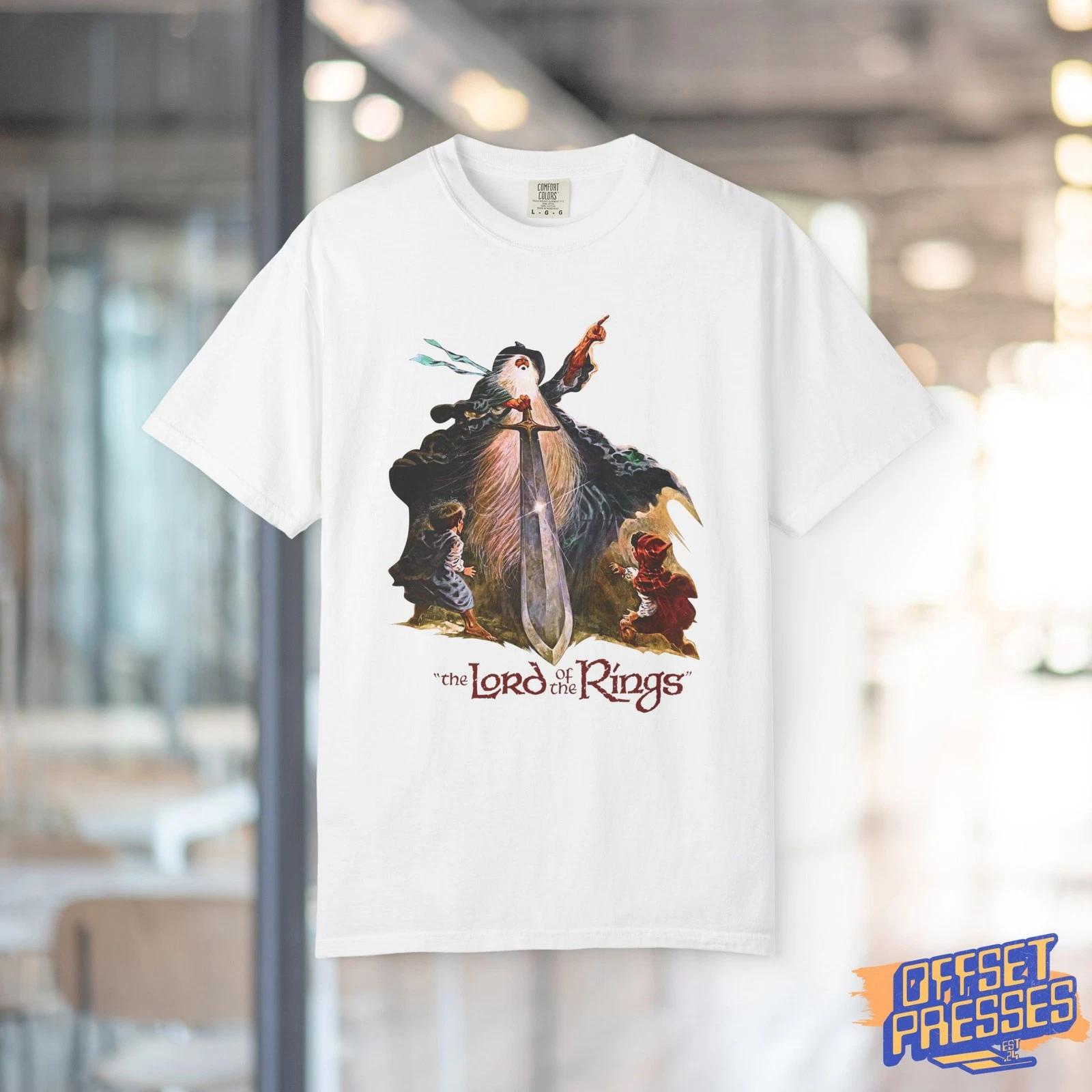 Vintage Fantasy 100% Cotton T-shirt Mens Tees Top | Middle-earth-inspired Fan Collectible S