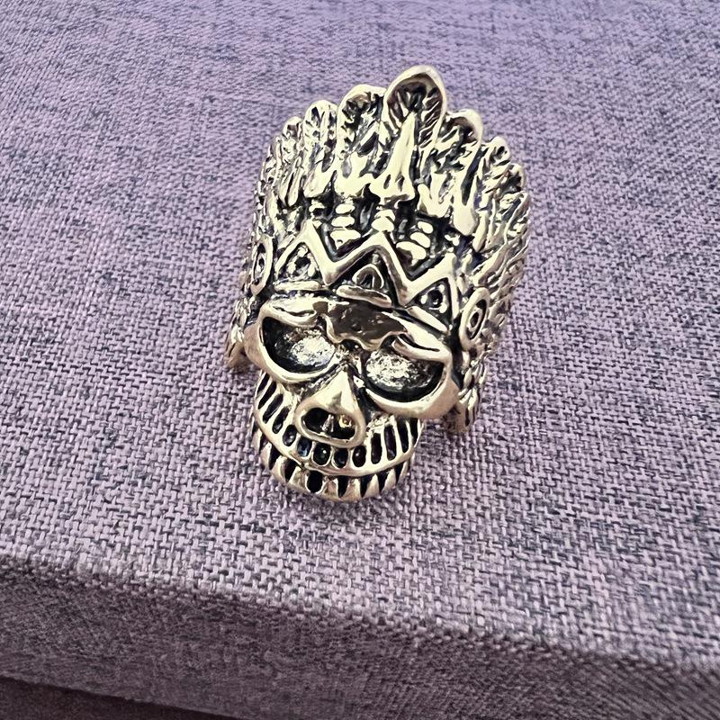 Dark Series Retro Schädel Fünf-Klauen-Ring - Cooles Hip-Hop Streetstyle Accessoire