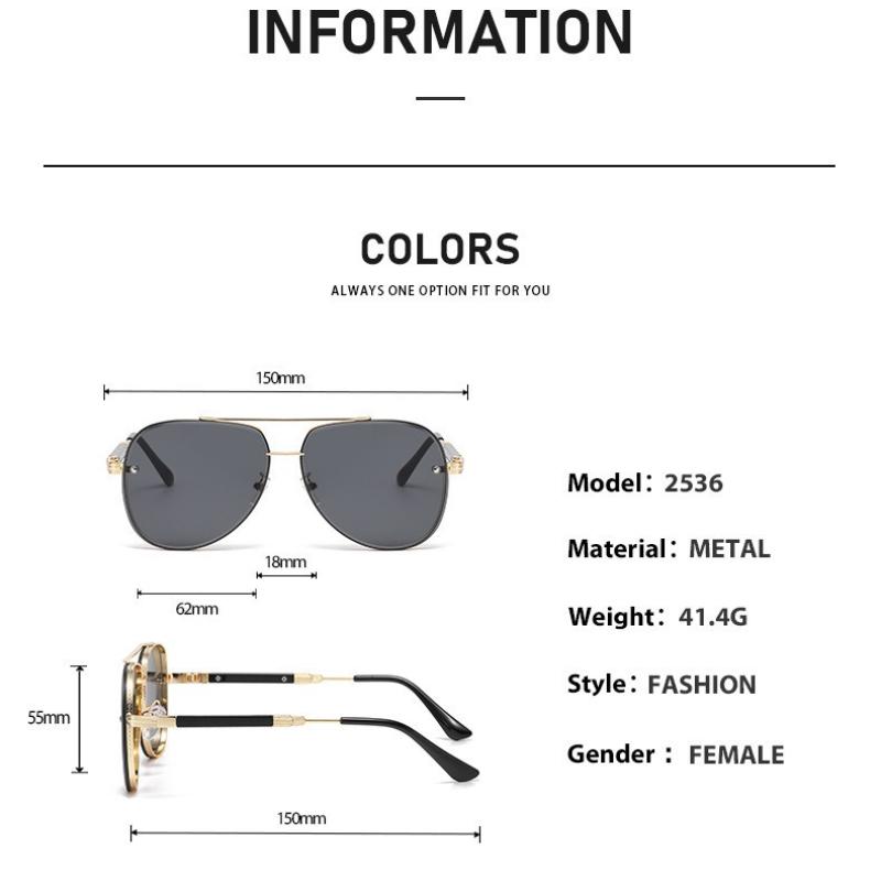 Luxury Pilot Aviator Sunglasses Gold Metal Frame Trends Gradient Lens Cool Retro Shades UV High Fashion Eyewear for Men Women