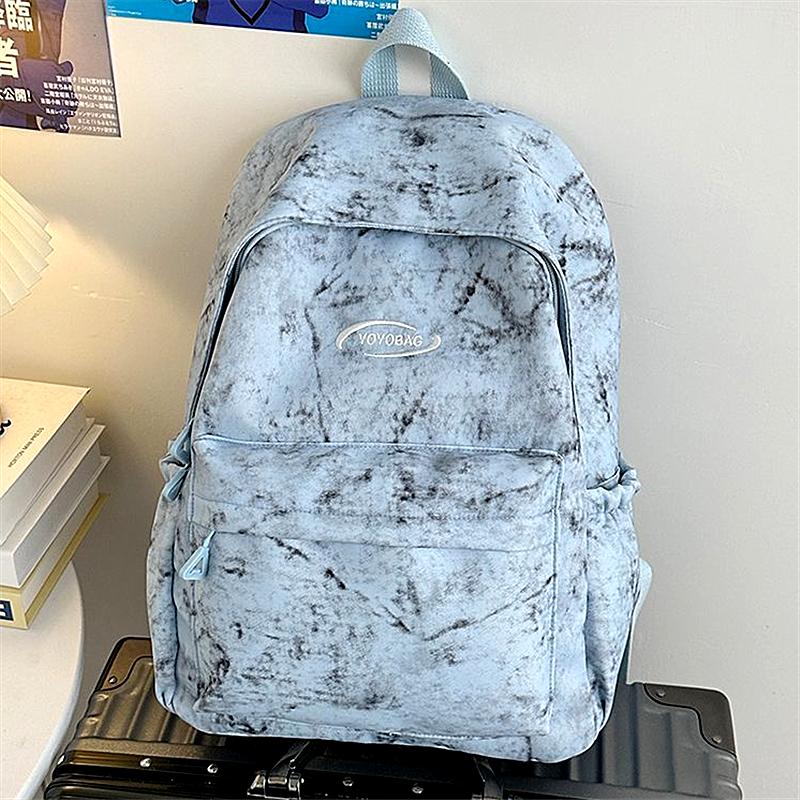 Niche Tie-dye Ins Schoolbags for College Students Large Capacity Simple High School Students Backpack Junior High School Backpac