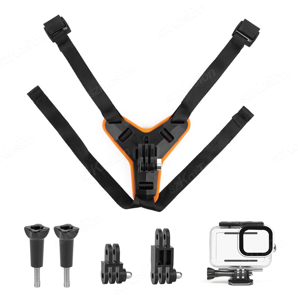 

Крепление на шлем для GoPro Мотоциклетный ремешок на подбородок Держатель для велосипеда Монтажные аксессуары для Go Pro 12 11 10 9 Insta360 X3 GO3 DJI Action 4