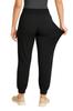 Women Chef Joggers with Cargo Pockets | Black Kitchen Pants, Restaurant Uniform Workwear, Stretch Comfort Chef Pants for Women