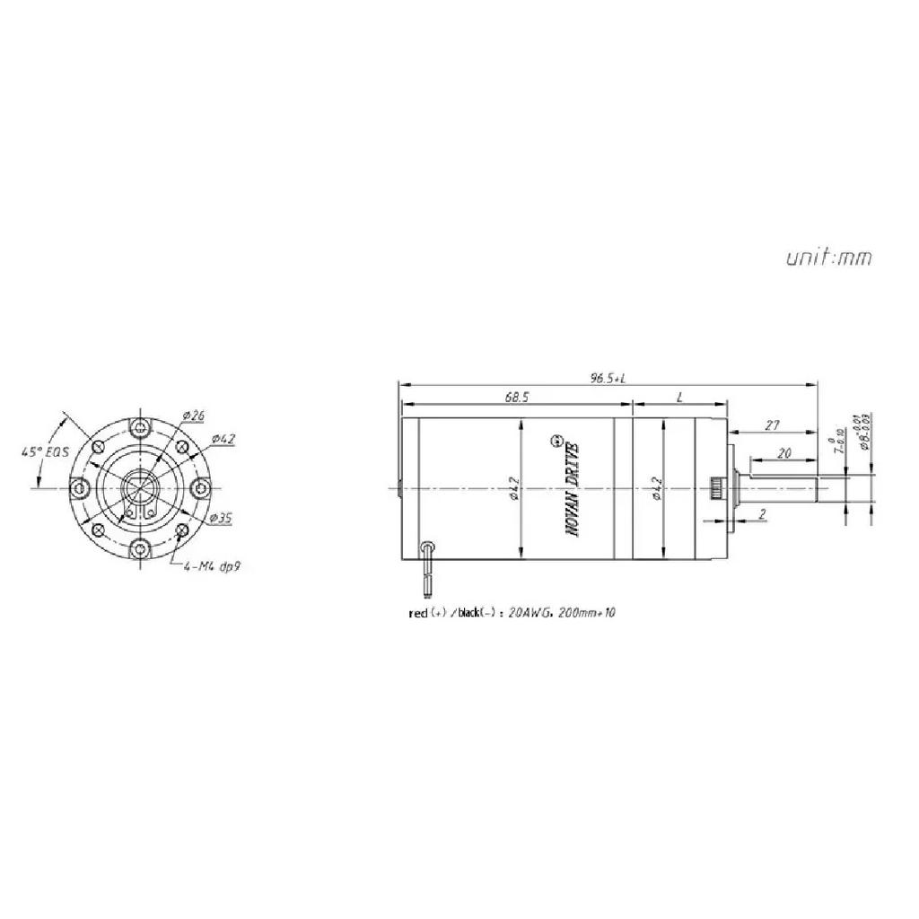 150KG 42MM 4268 42ZY DC Planetary Reducer Motor Planetary Gear 12V 24V Steel Pipe Large Torque Adjustable Low-Speed Small Motor