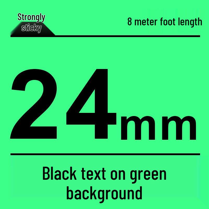 Compatível Fita para Rotulador Brother 12mm: PT-E100B/D210/D450/115B, Autoadesivo Laminado