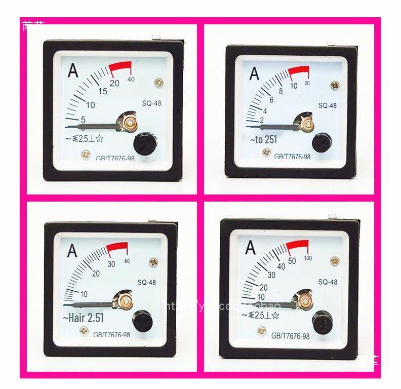 SQ-48 AC Overload Current Meter CP-48 Mechanical Ammeter (10A/120A/30A/50A)