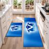 PFC Levski Sofia Flannel Kitchen Floor Mat – Non-Slip, Absorbent and Easy to Clean Suitable for Kitchens, Entryways Bedroomsand Bathrooms