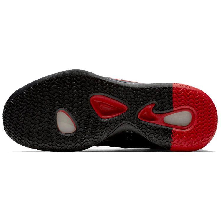 Nike Hyperdunk X Puntera Redonda Cordones Antideslizantes Ligeras Zapatillas de Baloncesto de Caña Alta para Hombre Zapatilla Negra Roja AO7890-600