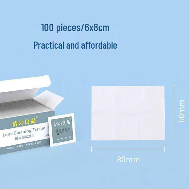 Professional Lens & Screen Cleaning Wet Wipes - Disposable Cloth for Glasses & Mobile Phones