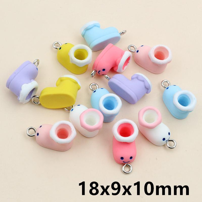 10Pcs Multi-Styles Mix Fruit Animals Dice Cloud Resin Earring Charms Diy Findings Keychain Bracelets Handmade Charms