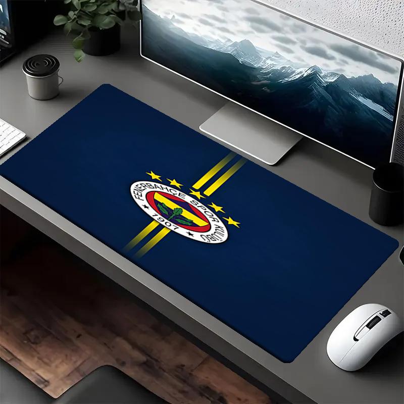 Fenerbahce Thema Mauspads, Rutschfeste Gummiunterlage, Multifunktionales Büro- & Heimdekor, Perfekt zur Personalisierung des Arbeitsplatzes.