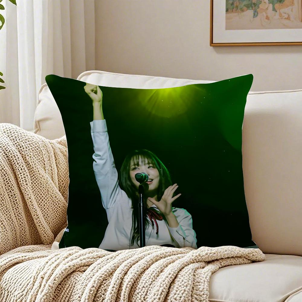 Idol Kpop QWER SSiyeon Cushion Cover Pillowcase Antidustmite living Room Sofa Decor Cushion Room