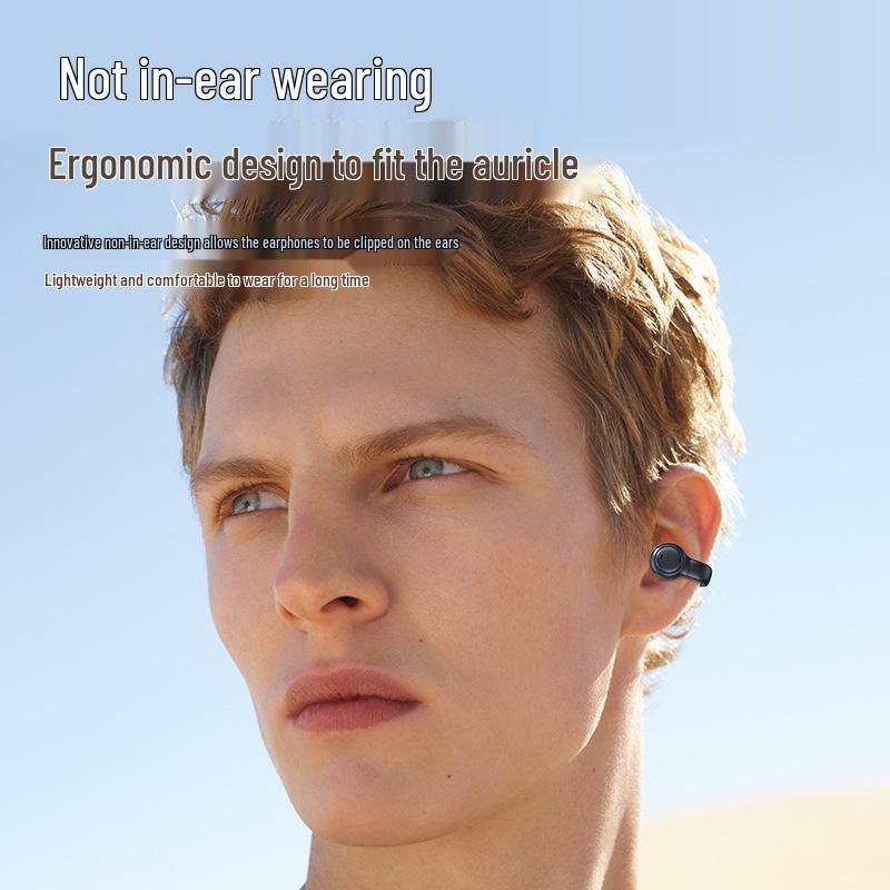 M47 Bone Conduction Clip-on Bluetooth Earphones, Non-In-Ear, Sports, Digital Display, Long Battery Life, True Wireless 5.4.
