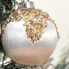 6pcs Foam Velvet Christmas Balls Shatterproof Christmas Tree Pendant  Hotel Office Decor