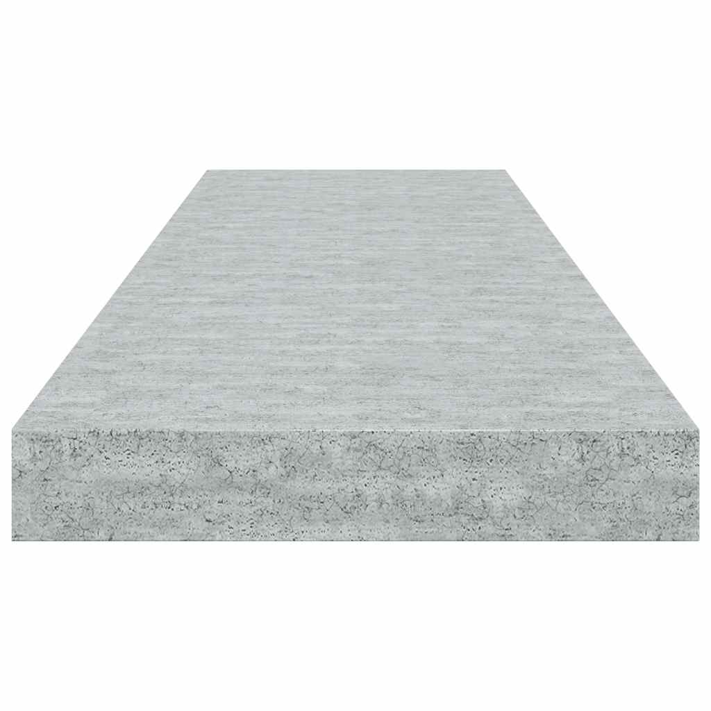 Floating Shelf Concrete Grey 80 x 23.5 x 3.8 cm MDF