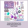 Christmas Advent Calendar Box for Girl Gift Mermaid Princess Dress Up Jewelry Hairpin 24Day Countdown Calendar Gift Box