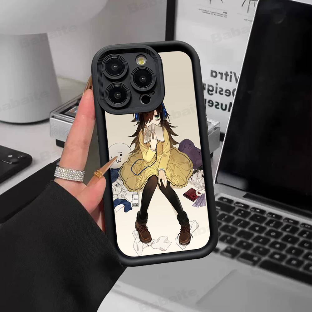 Watamote K-Kuroki T-Tomoko Phone Case For IPhone 17 16 15 14 13 12 11 Pro Max Plus Silicone Shockproof Case