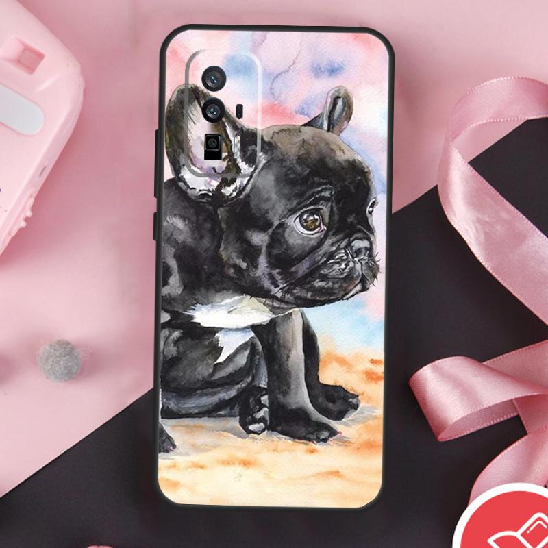 

French Bulldog Dog Case For POCO F6 X6 X3 X5 M6 Pro F3 F5 M5s Xiaomi 14 Ultra 13 12 Lite 11T 12T 13T Pro Cover Xiaomi 14 Pro