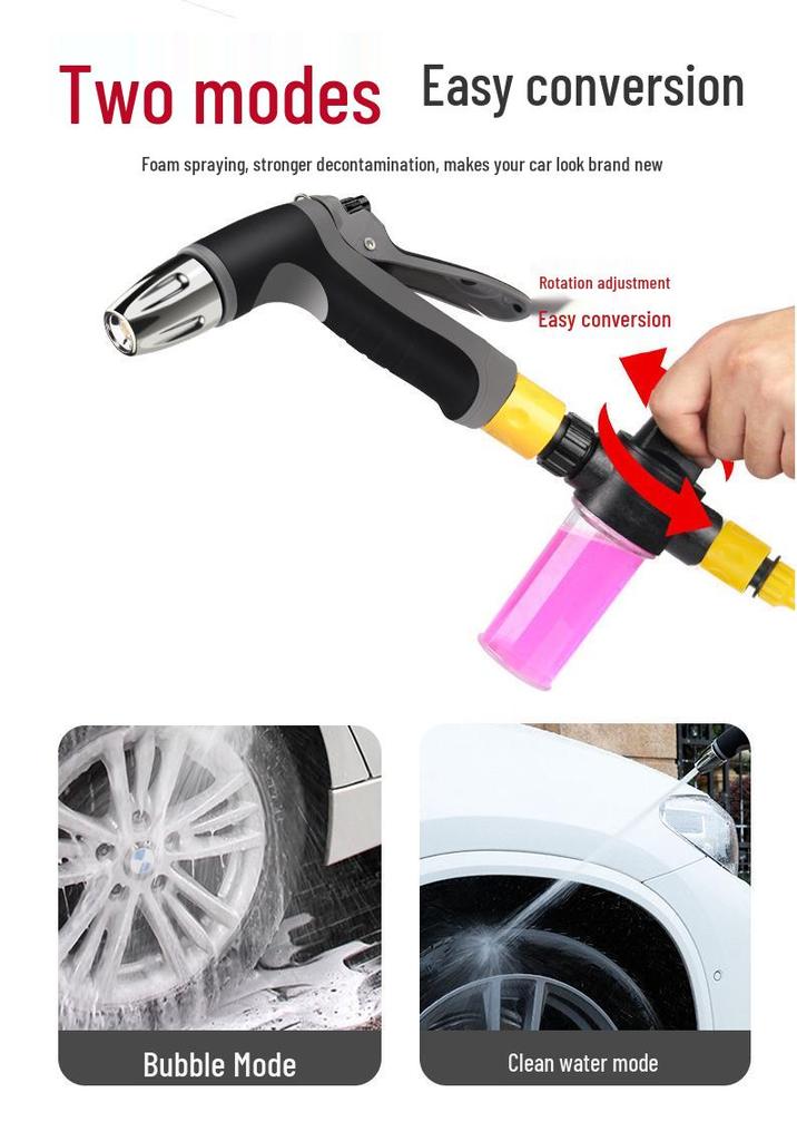 High-Pressure Telescopic Car Wash Water Gun & Hose Set