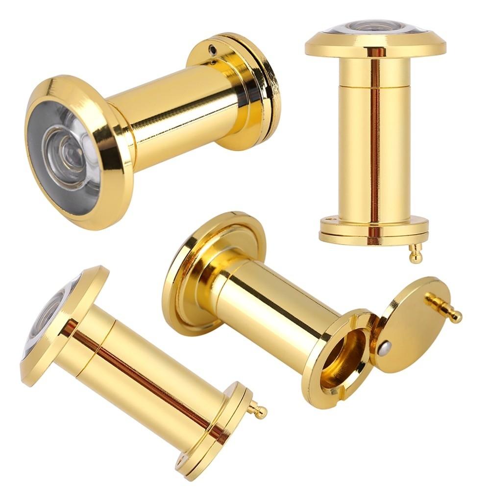 200 Degree Peephole 5/8 Inch Pipe Diameter Gold Door Viewer Brushed Chrome Red Bronze Wide Viewing Angle Peephole Office