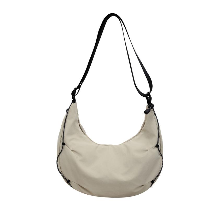 Nylon Shoulder Bag Women's Commuter Crossbody Bag Large Capacity Lightweight Handbag