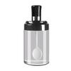 Seasoning Jar, Household Kitchenware, Spoon Lid Integrated Glass Seasoning Box, Salt Jar Combination Set