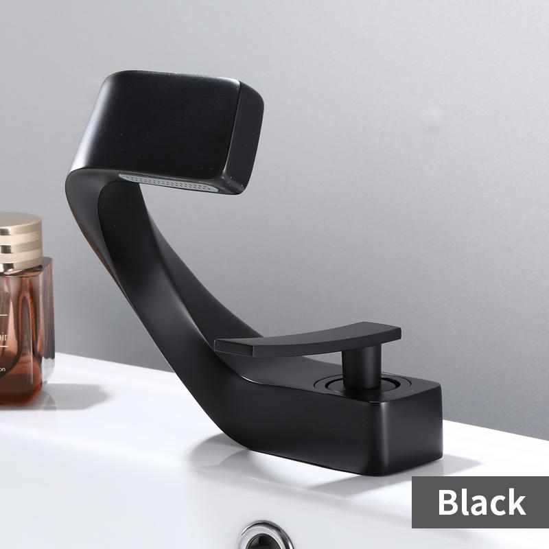 Koupelnová umyvadlová baterie na desku černá umyvadlová baterie s jedním otvorem vodovodní baterie horká a studená koupelnová směšovací baterie