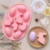 Bunny Easter Egg Mold Egg Shaped Chocolate Mold DIY Cookies Mold  Easter