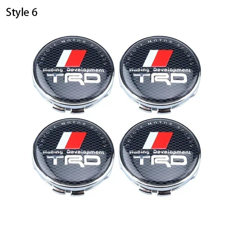 4pcs 60mm Car Tyre Wheel Center Hub Cap Badge For Toyota C-hr Prado Rav4 Yaris Hilux Prius Avensis Corolla Camry Accessories