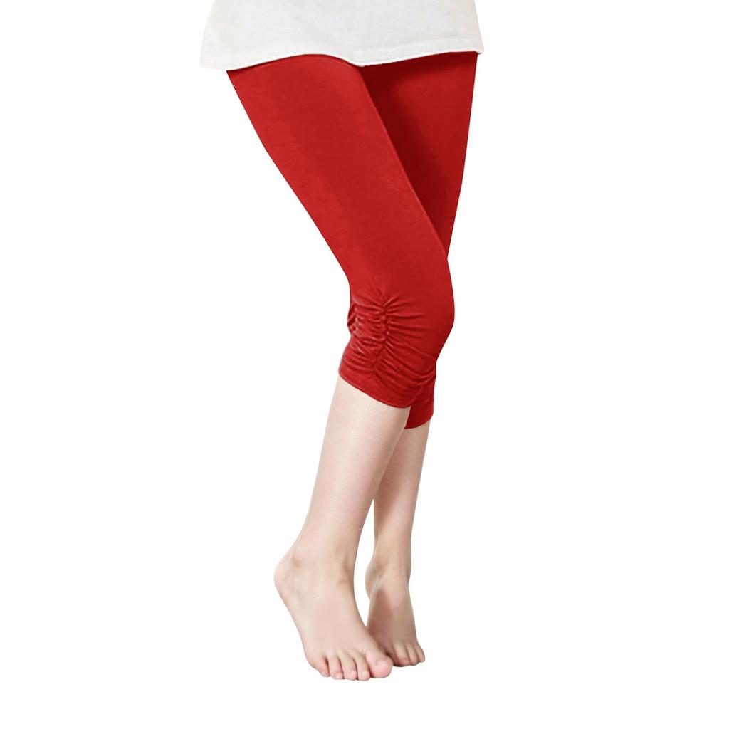 Kinder Einfarbige Sportleggings Strukturierte Leggings Für Mädchen