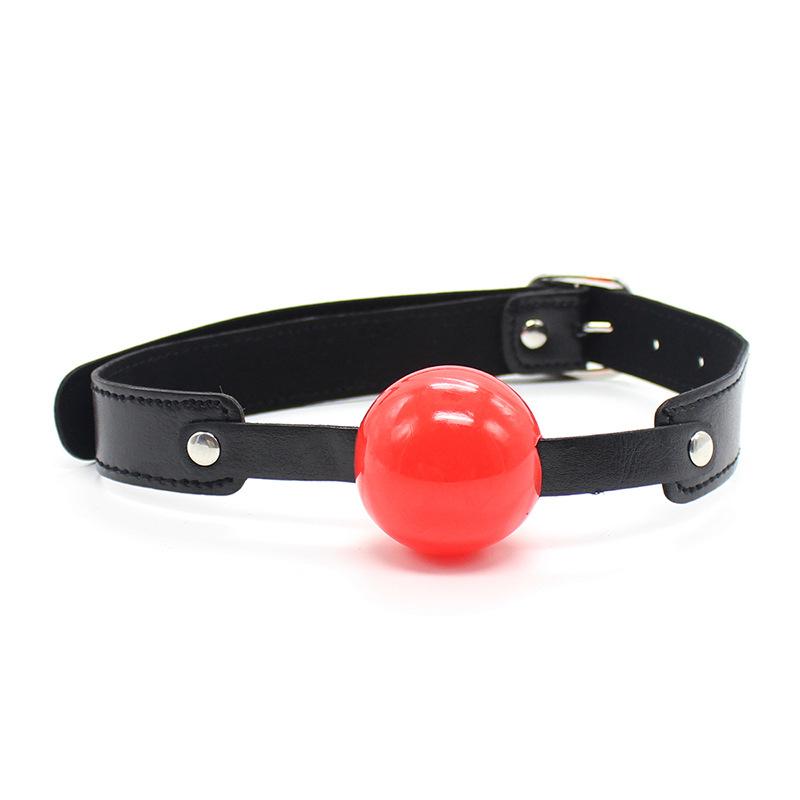 PU Leather Band Silicone Ball Oral Fixation Sex Toys for Couples Adult Games Mouth Gag Mouth Stuffed BDSM Bondage Accessories