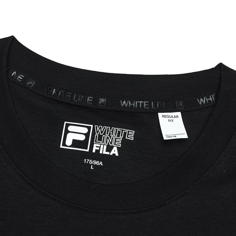 Fila Heritage Versatile Fashion Knit Short Sleeve T-Shirt Men Tops Black F11M528114F-BK
