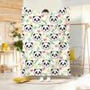Cute Panda Cartoon Throw Lightweight G Flannel Blanket Soft Skinfriendly for Summer Cooling