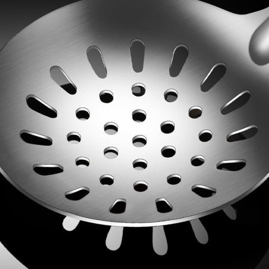 4PCS Kitchenware Set Stainless Steel Cooking Utensils with Anti-Slip Scalding Protection Handles Utensils for Kitchen Cafes Restaurants