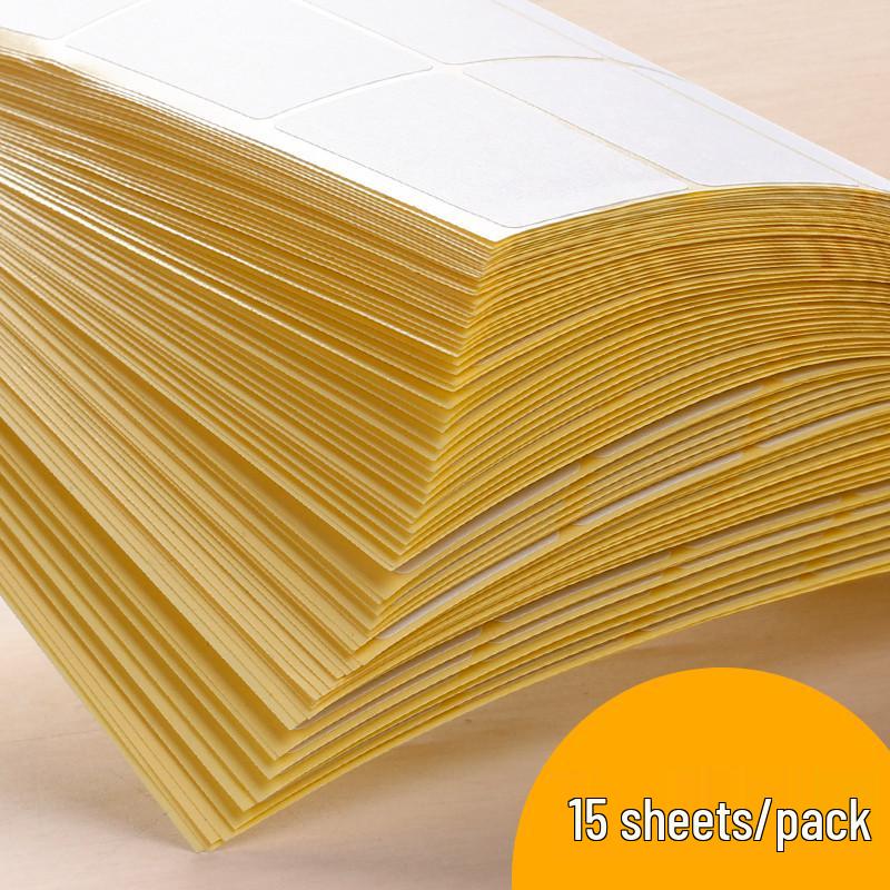 White Label Zelfklevende Blanco Stickers: Kleine Handgeschreven Prijs-/Naamkaartjes