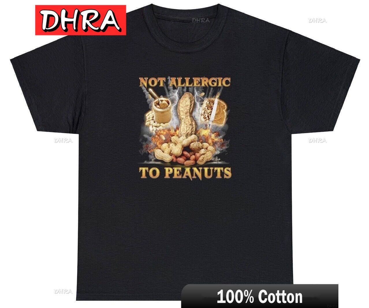 

Allergic To Peanuts TShirt Funny Butter Allergy Sufferers Lovers Shirt Hipster Minimalist Creative Classic TShirts TShirt 4XL