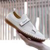 Fashion New Gift Loafers Comfortable Men's Solid Color Slip-On Flats Non-Slip Casual Shoes Outdoor Business Shoes Leisure Mesh Moccasins
