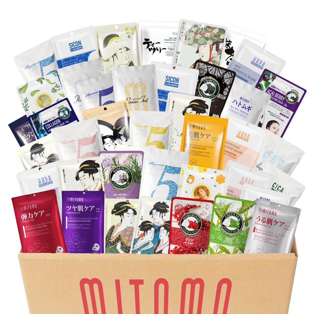 MITOMO Made in Japan Pack 200 Lucky Bags Beauty Festival Pack Mask Pack Highly Moisturizing Moisturizing Your Skin Moisturizing Randomly composed from