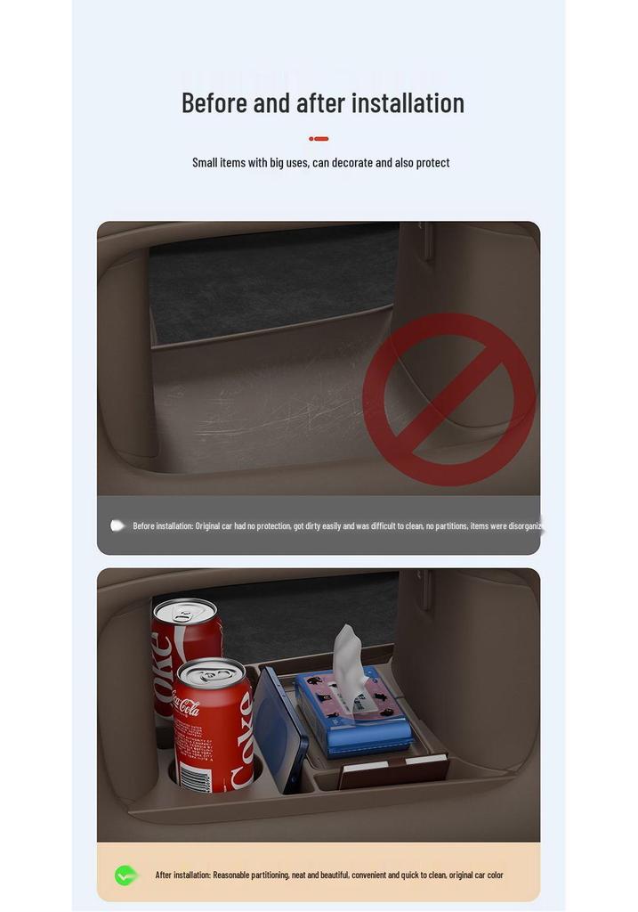 IM LS6 Center Console Silicone Storage Organizer for Car Interior