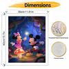 Disney digital oil painting art painting Minnie Mickey magic forest handmade diy home decorations