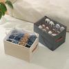 1Pc Foldable Oxford Fabric Shoe Organizer With Lid Dustproof Storage Box For Shoes Clothes Accessories Home Organization
