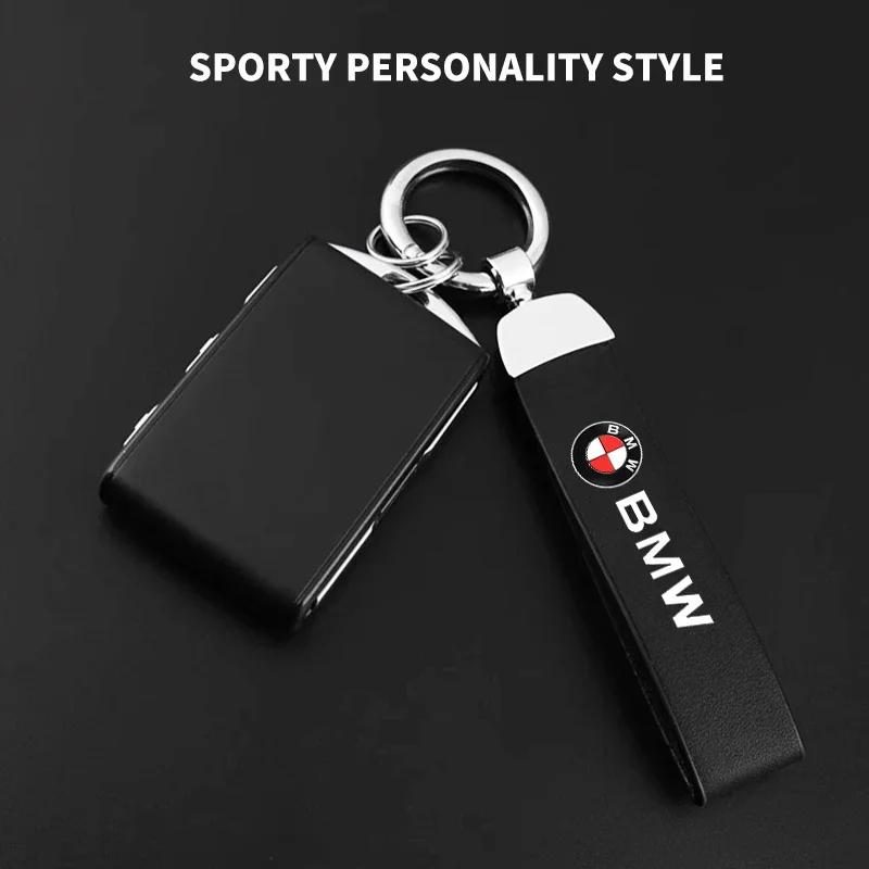 Leather Zinc Alloy Car Keychain Keyring For BMW M X1 X2 X3 X4 X5 X6 1 2 3 4 5 6 7 Sereis F30 E90 G20 F20 F21 F22 F07 F10 F11 E60