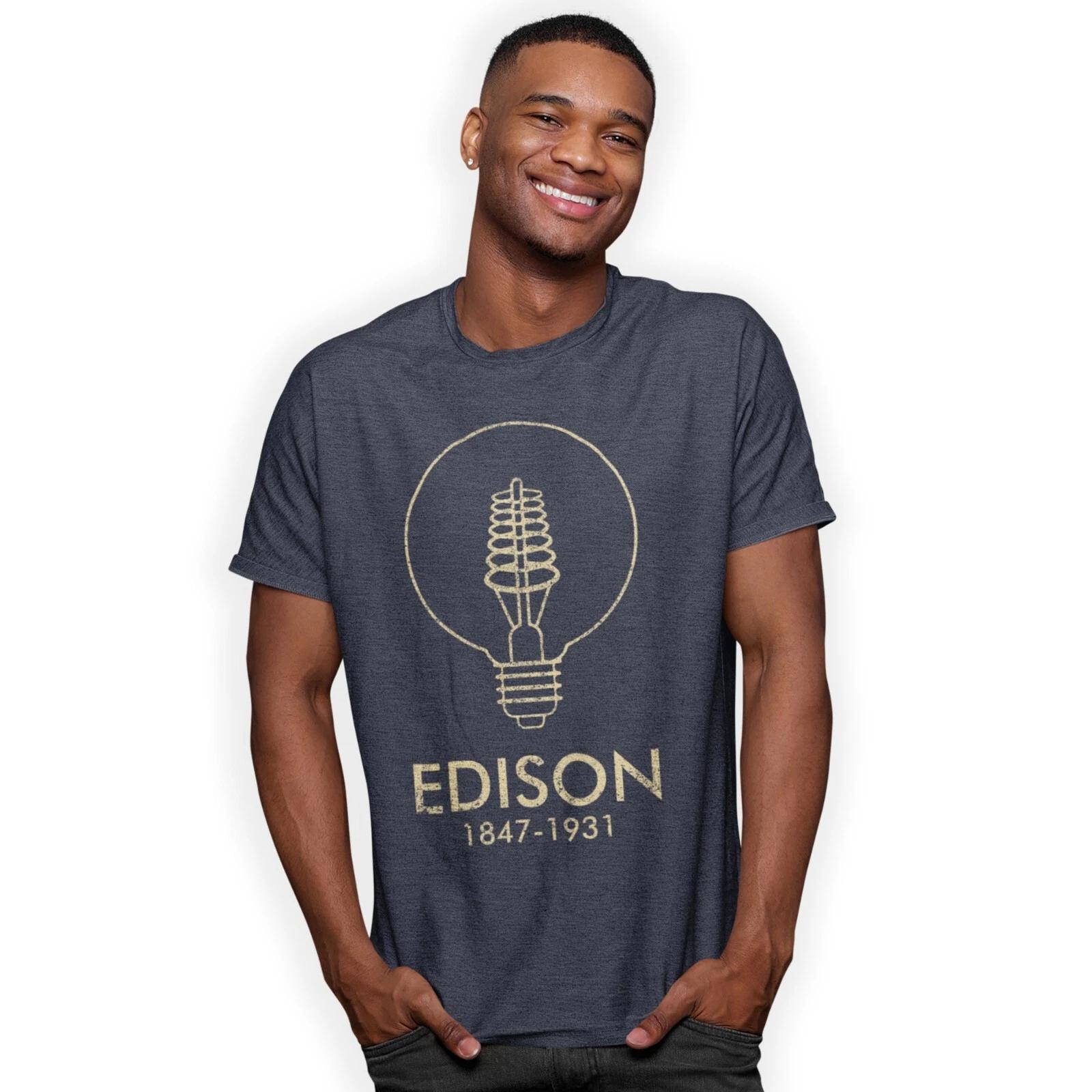 Thomas Alva Edison 1847-1931 America s Greatest Inventor T-Shirt 4XL