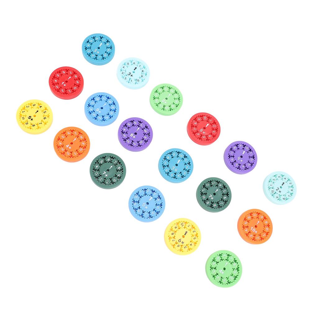 18PCS Math Fact Fidget Toy PC Multiplication and Division Math Learning Educational Toy for Kids