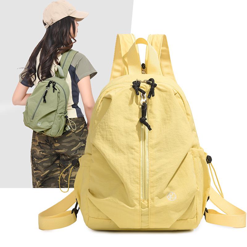 Women's Casual Outdoor Backpack - Lightweight, Solid Color for Junior & High School Students