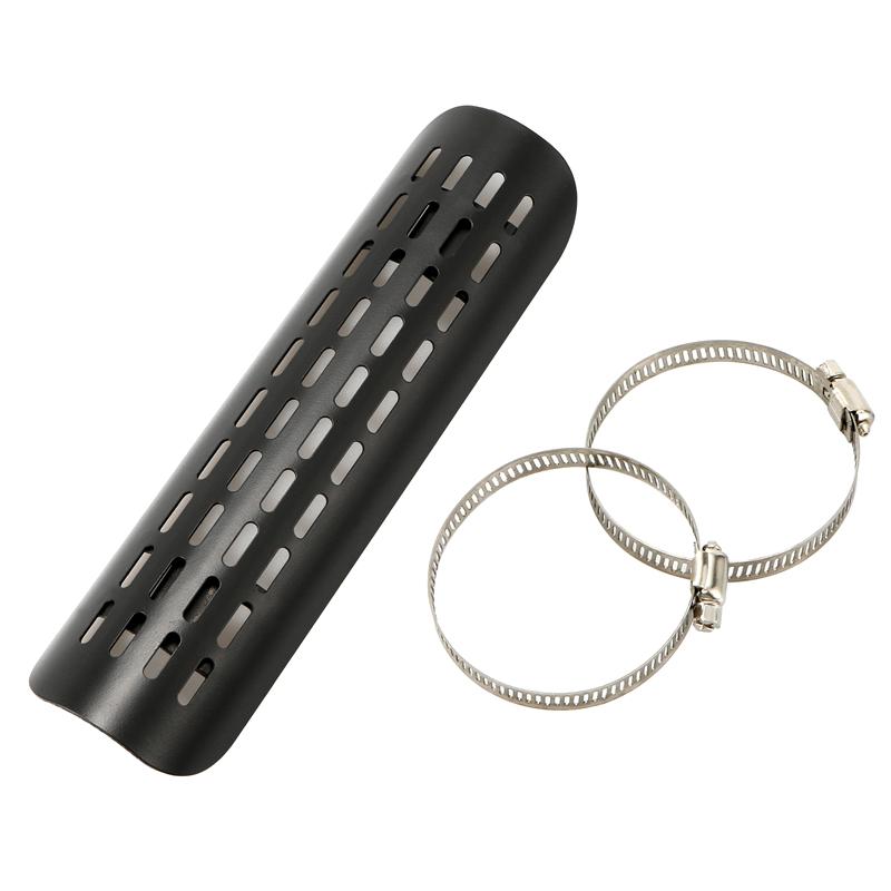 Universal for Harley Custom Chopper Cruiser Road King Softail Motorsykkel Eksosrør Modifikasjon Varmeskjold Anti-skallingsdeksel