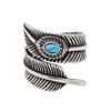 2026 Jewelry, European and American Personalized Retro Feather Turquoise Men's Jewelry Party Accessories Ring