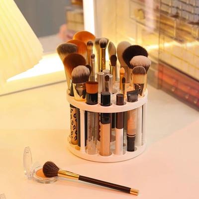 Stojan na štětce na make-up, stolní stojan na kosmetiku, stojan na rtěnku, úložný box na štětce na make-up, toaletní stolek