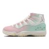 Jordan Air Jordan 11 RETRO Pearl 811 Manufacturing, Peach Mist Cyan Mid Top Vintage Basketball Shoes Unisex AR0715-110(Team80-)